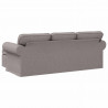 Sofa Ciemnoszary 215 x 138 x 80 cm tkanina
