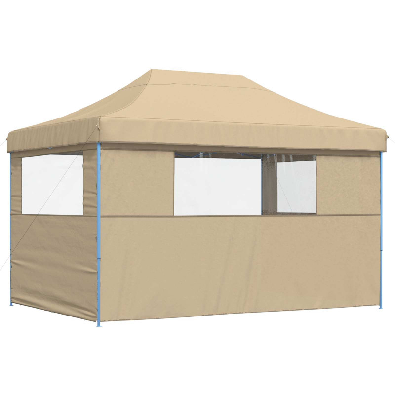 Namiot Imprezowy Beżowy 279 x 410 x 315 cm Materiał Oxford