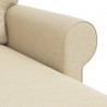 Sofa Kremowy 215 x 138 x 80 cm tkanina