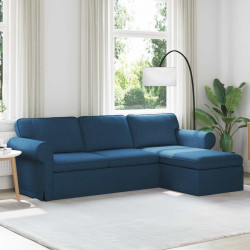 Sofa Niebieski 215 x 138 x 80 cm tkanina