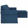 Sofa Niebieski 215 x 138 x 80 cm tkanina