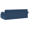Sofa Niebieski 215 x 138 x 80 cm tkanina