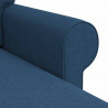 Sofa Niebieski 215 x 138 x 80 cm tkanina