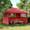 Namiot Imprezowy bordowy 279 x 410 x 315 cm Materiał Oxford