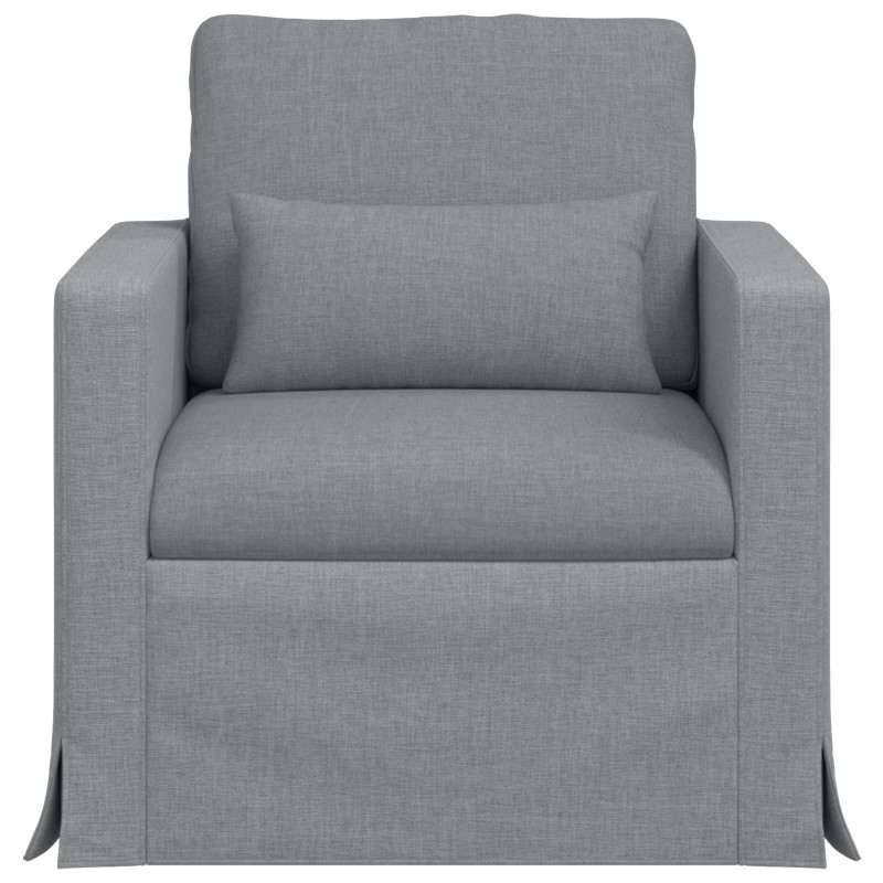 Sofa Jasnoszary 78 x 78 x 80 cm tkanina
