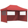 Namiot Imprezowy bordowy 279 x 410 x 315 cm Materiał Oxford