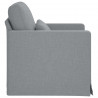 Sofa Jasnoszary 78 x 78 x 80 cm tkanina