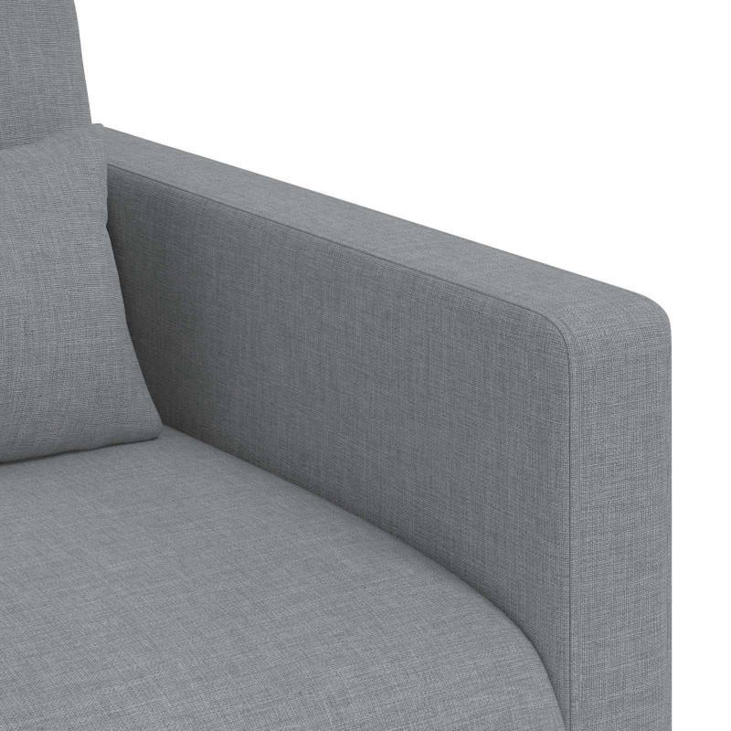 Sofa Jasnoszary 78 x 78 x 80 cm tkanina