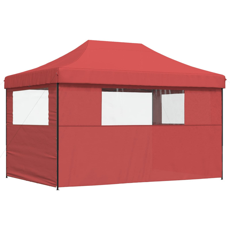 Namiot Imprezowy bordowy 279 x 410 x 315 cm Materiał Oxford