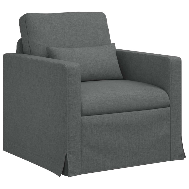 Sofa Ciemnoszary 78 x 78 x 80 cm tkanina