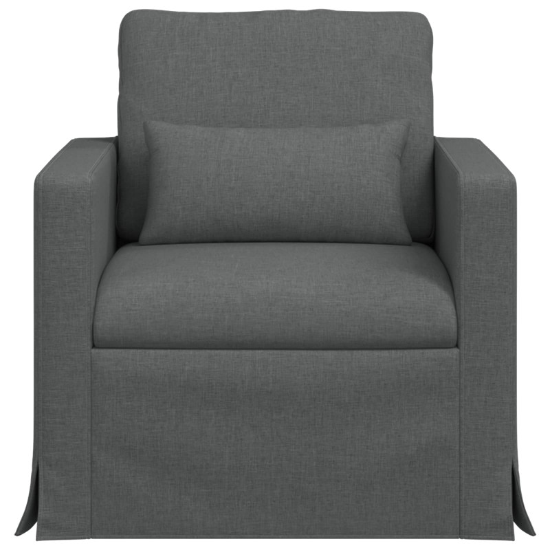 Sofa Ciemnoszary 78 x 78 x 80 cm tkanina