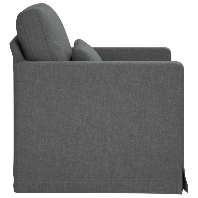 Sofa Ciemnoszary 78 x 78 x 80 cm tkanina