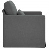 Sofa Ciemnoszary 78 x 78 x 80 cm tkanina