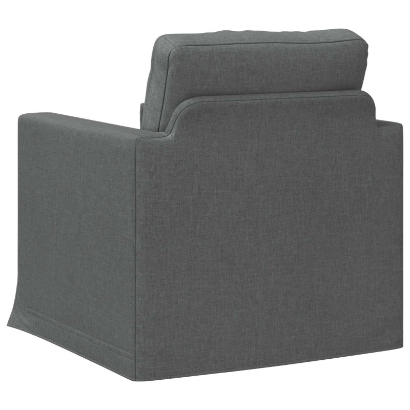 Sofa Ciemnoszary 78 x 78 x 80 cm tkanina