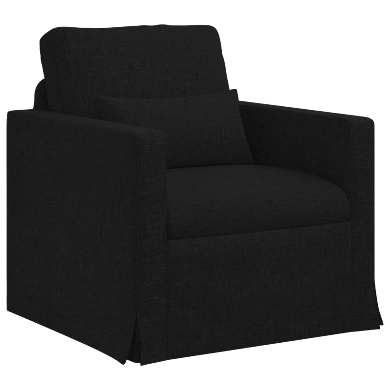 Sofa Czarny 78 x 78 x 80 cm tkanina