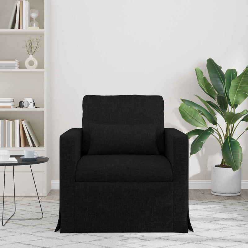 Sofa Czarny 78 x 78 x 80 cm tkanina