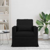 Sofa Czarny 78 x 78 x 80 cm tkanina