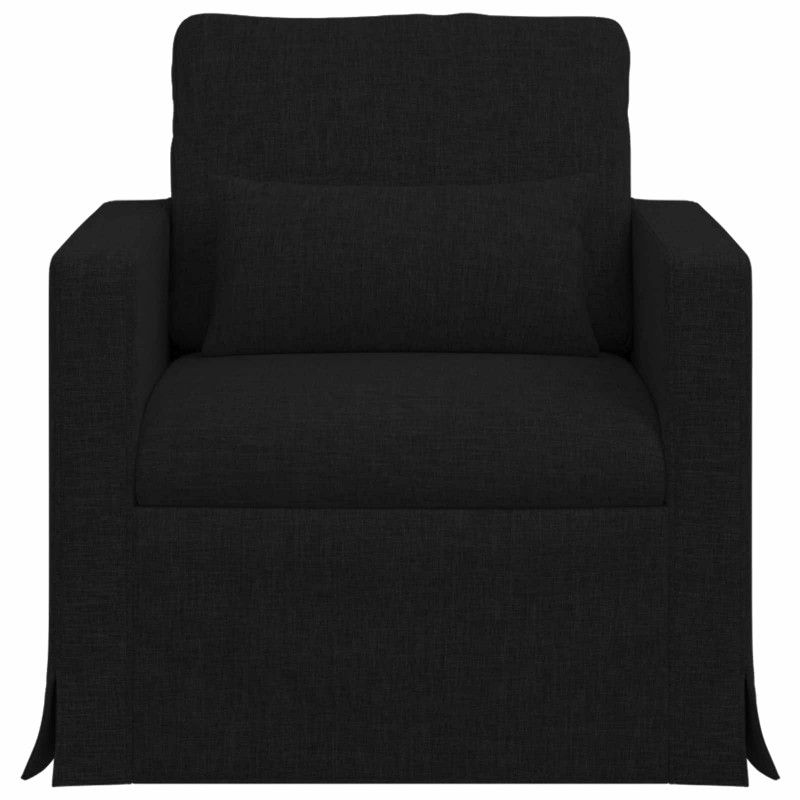 Sofa Czarny 78 x 78 x 80 cm tkanina