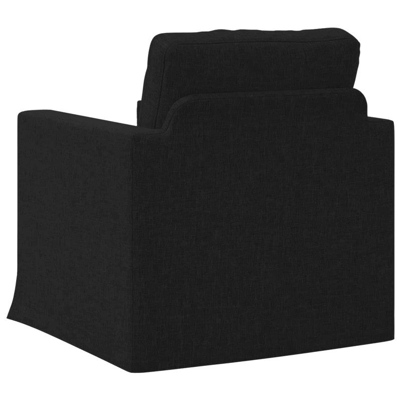 Sofa Czarny 78 x 78 x 80 cm tkanina