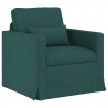 Sofa Ciemna zieleń 78 x 78 x 80 cm tkanina