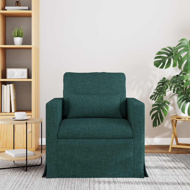 Sofa Ciemna zieleń 78 x 78 x 80 cm tkanina