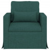 Sofa Ciemna zieleń 78 x 78 x 80 cm tkanina