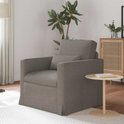 Sofa Ciemnoszary 78 x 78 x 80 cm tkanina