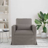 Sofa Ciemnoszary 78 x 78 x 80 cm tkanina