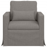 Sofa Ciemnoszary 78 x 78 x 80 cm tkanina