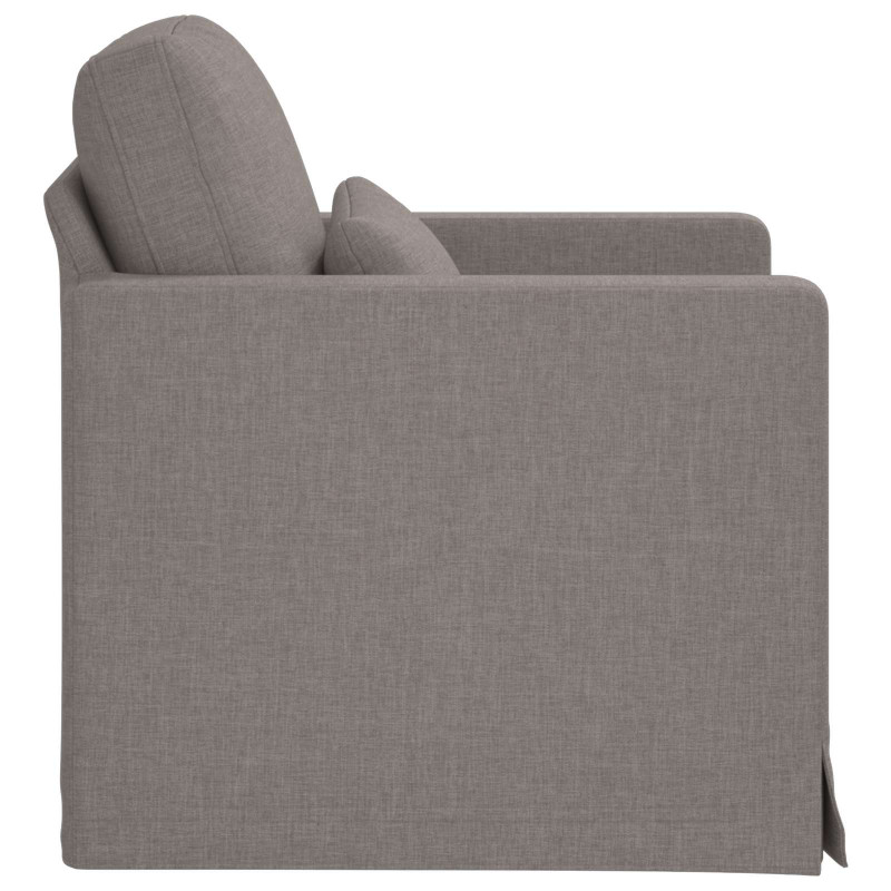 Sofa Ciemnoszary 78 x 78 x 80 cm tkanina