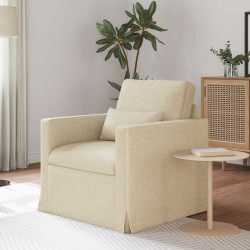 Sofa Kremowy 78 x 78 x 80 cm tkanina