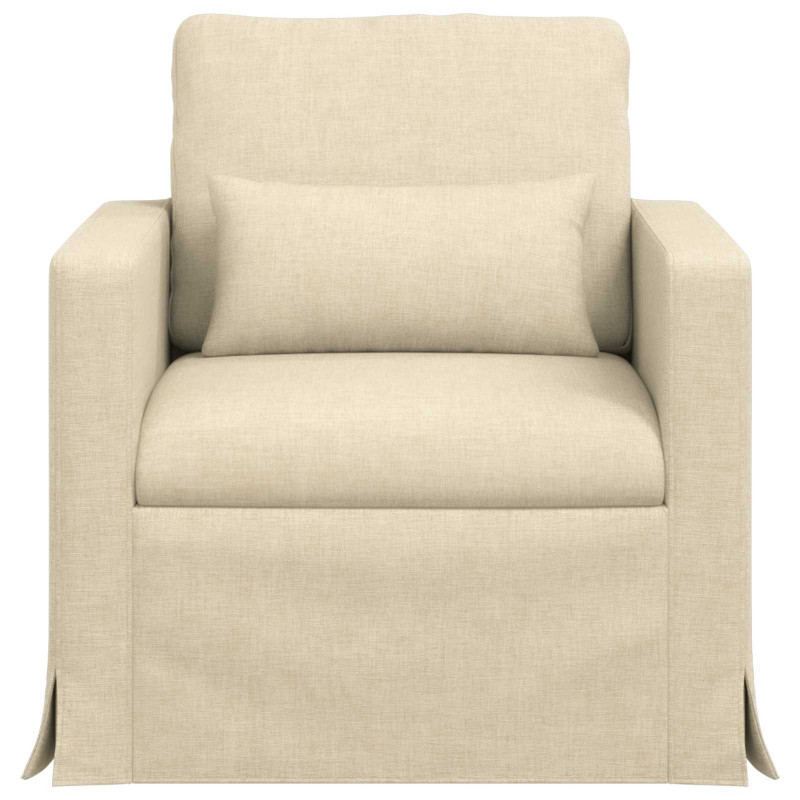 Sofa Kremowy 78 x 78 x 80 cm tkanina