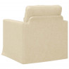 Sofa Kremowy 78 x 78 x 80 cm tkanina