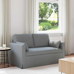 Sofa Jasnoszary 139 x 78 x 80 cm tkanina