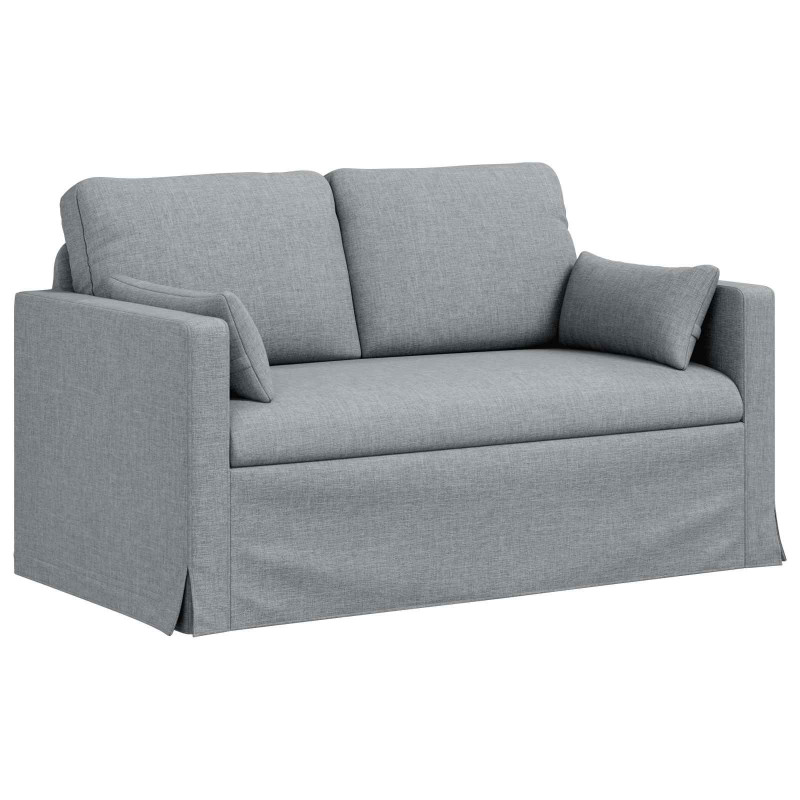 Sofa Jasnoszary 139 x 78 x 80 cm tkanina