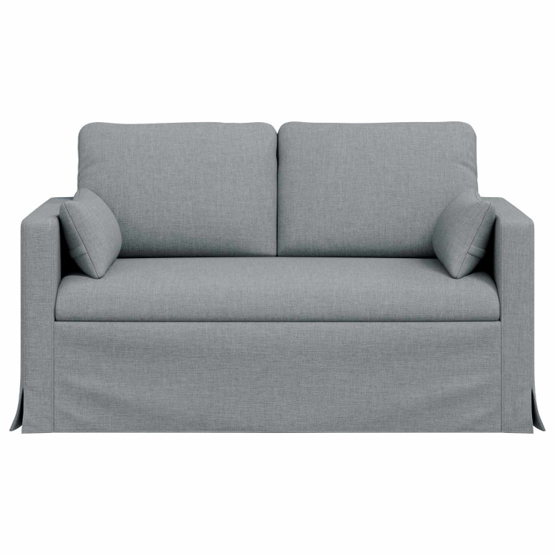 Sofa Jasnoszary 139 x 78 x 80 cm tkanina