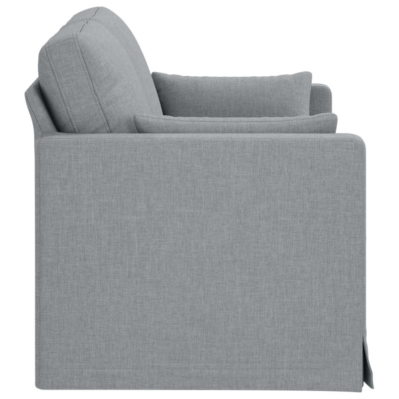 Sofa Jasnoszary 139 x 78 x 80 cm tkanina