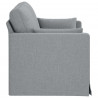 Sofa Jasnoszary 139 x 78 x 80 cm tkanina