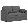 Sofa Ciemnoszary 139 x 78 x 80 cm tkanina