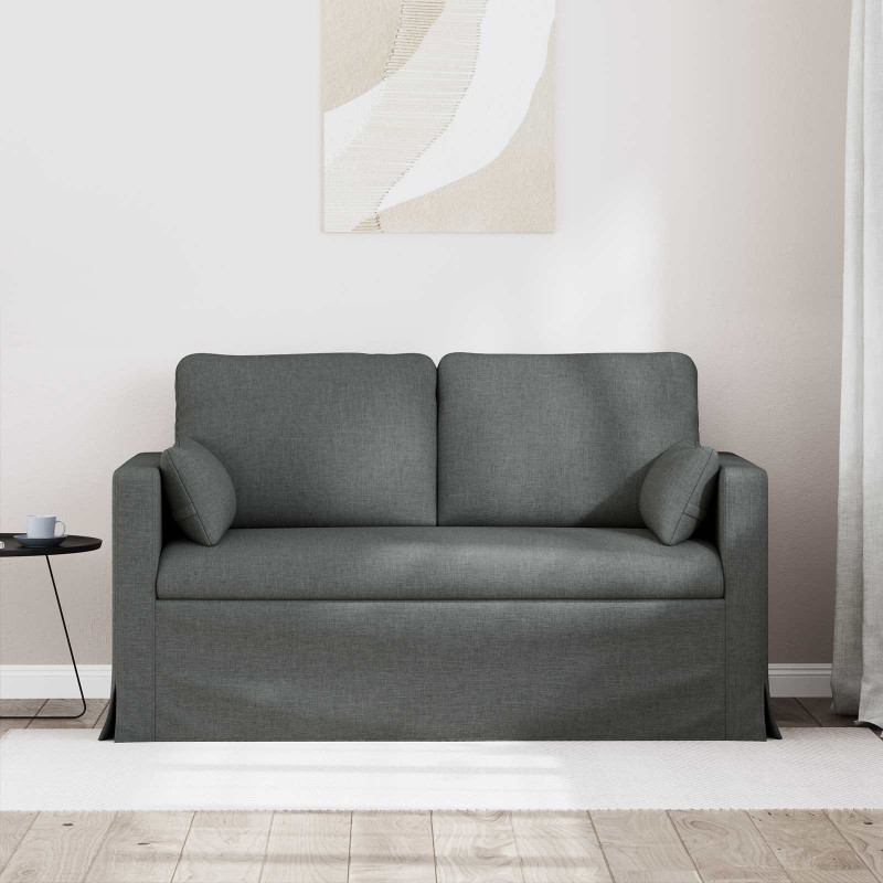 Sofa Ciemnoszary 139 x 78 x 80 cm tkanina