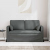 Sofa Ciemnoszary 139 x 78 x 80 cm tkanina
