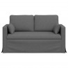 Sofa Ciemnoszary 139 x 78 x 80 cm tkanina