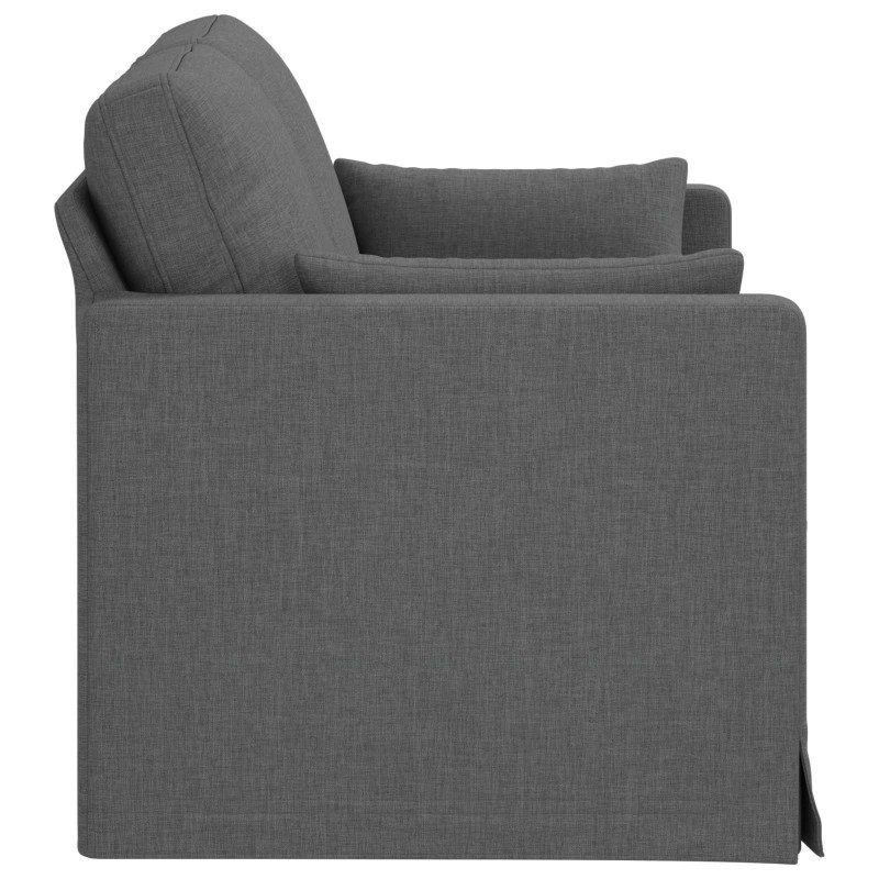 Sofa Ciemnoszary 139 x 78 x 80 cm tkanina