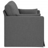 Sofa Ciemnoszary 139 x 78 x 80 cm tkanina
