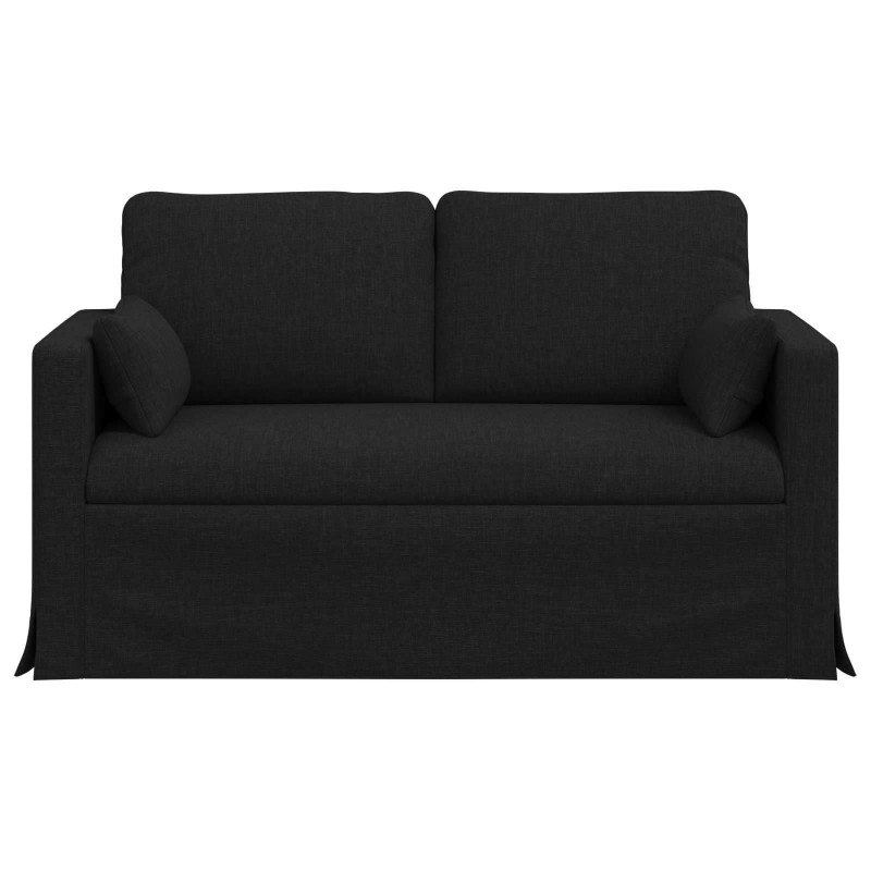 Sofa Czarny 139 x 78 x 80 cm tkanina