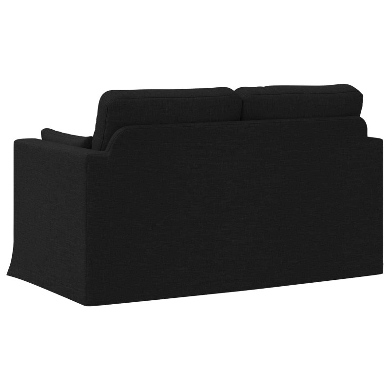 Sofa Czarny 139 x 78 x 80 cm tkanina