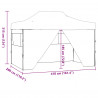 Namiot Imprezowy Antracyt 280 x 410 x 315 cm Materiał Oxford