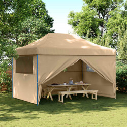 Namiot Imprezowy Beżowy 279 x 410 x 315 cm Materiał Oxford