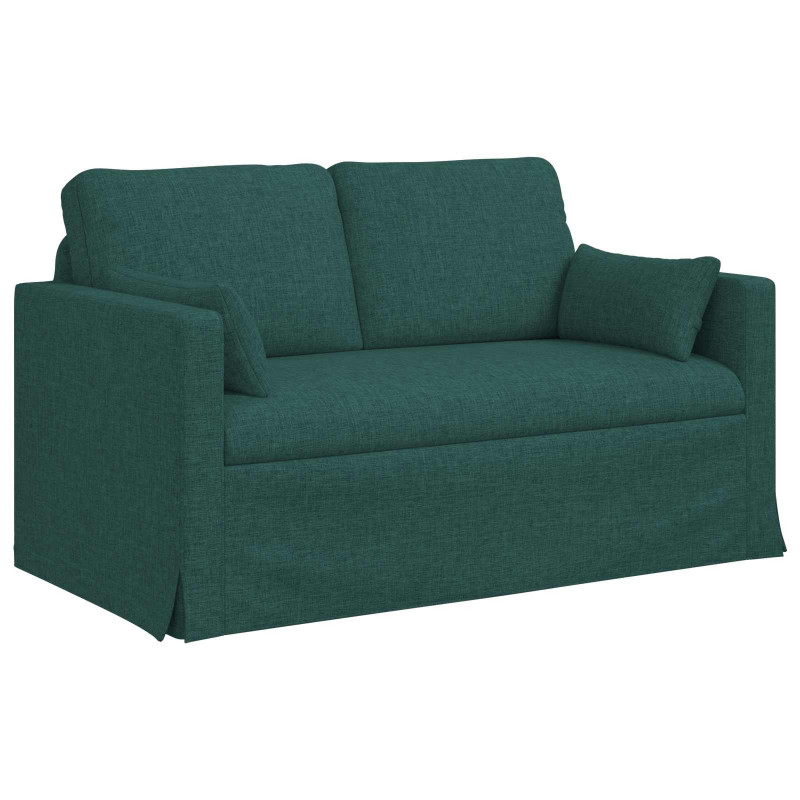 Sofa Ciemna zieleń 139 x 78 x 80 cm tkanina