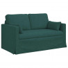 Sofa Ciemna zieleń 139 x 78 x 80 cm tkanina